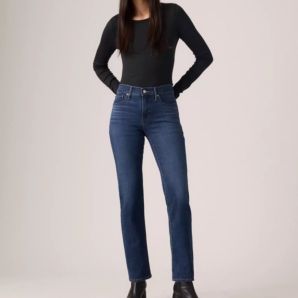 Levi's 514 Straight Fit STRETCH Dark Blue Denim Jeans Sz 26x26